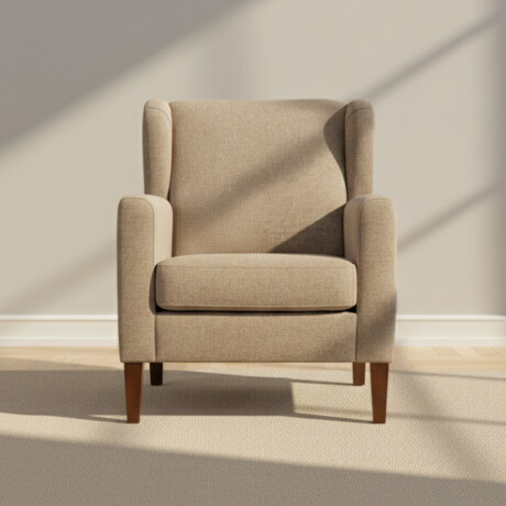 BUTACA MARRÓN TELA ARISTOCRATA