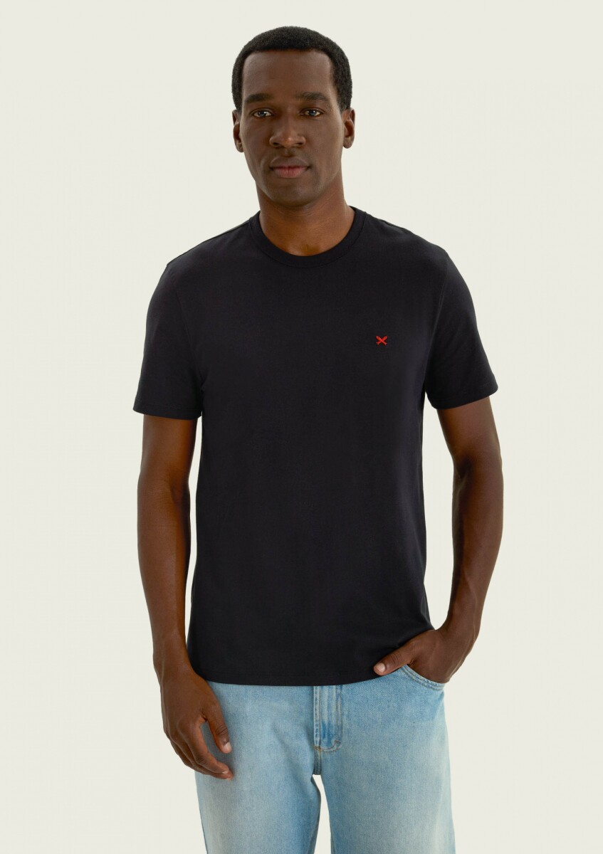 CAMISETA BÁSICA UNISSEX - NEGRO 