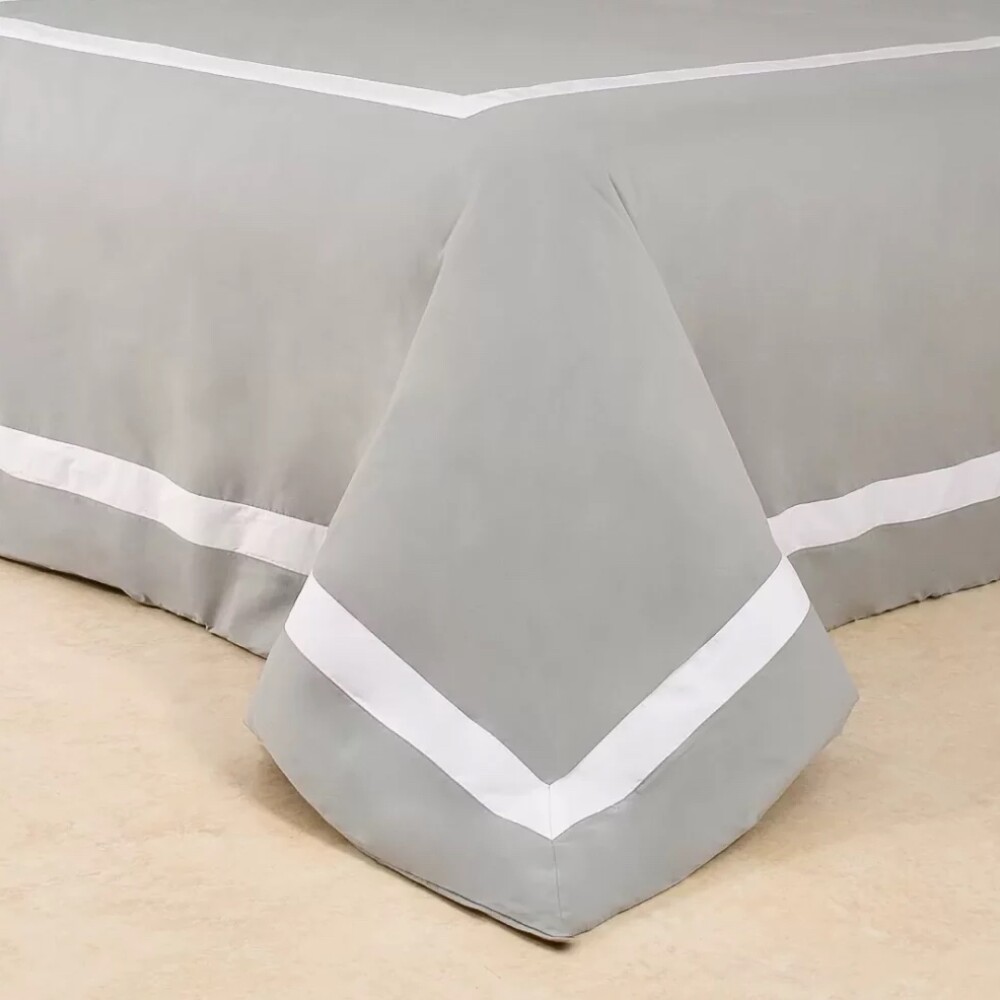 Duvet Covet Gris con Blanco 250 x 240 cm