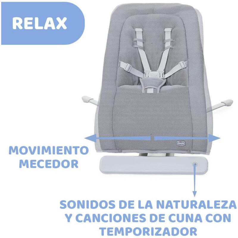 Mecedora Rhythm´n´sound Baby Bouncer Grey Chicco Mecedora Rhythm´n´sound Baby Bouncer Grey Chicco