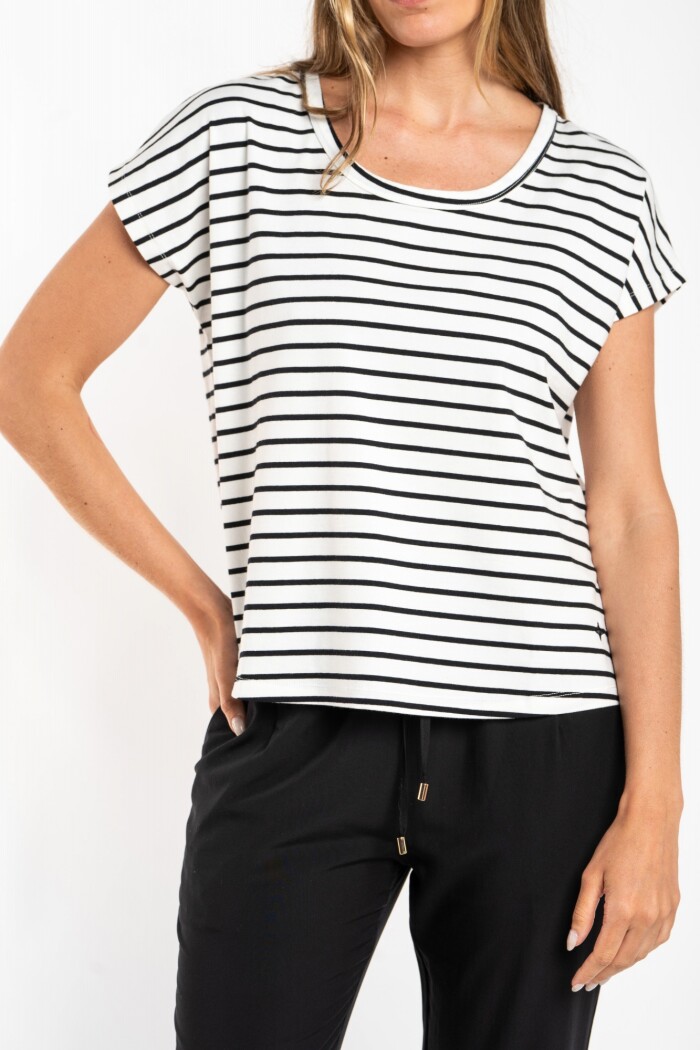 Remera Algodón A Rayas Nacar