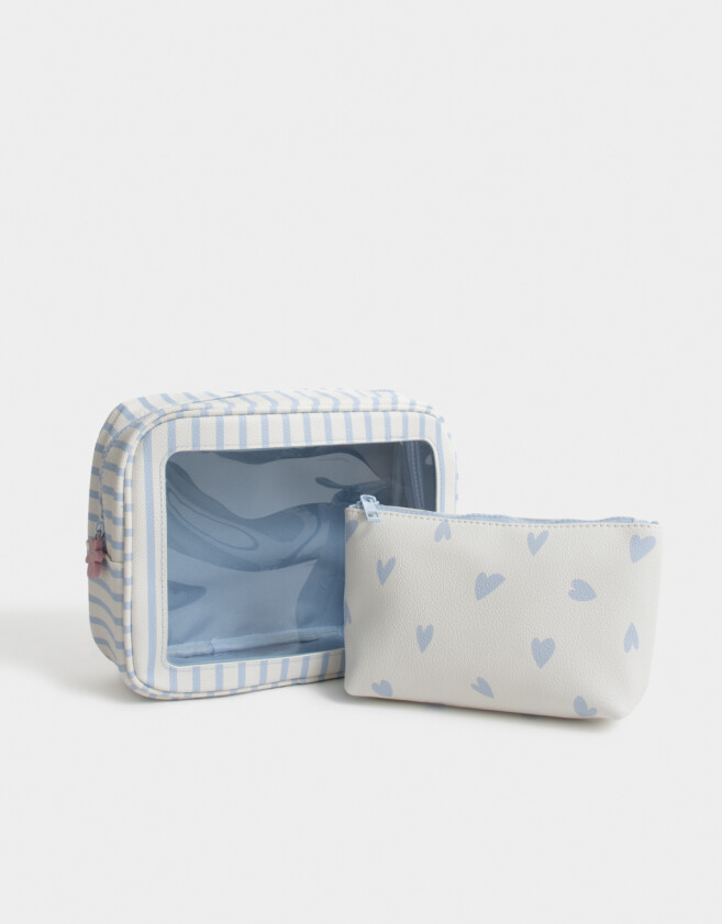 Porta Cosméticos Set De Portacosméticos - Estampado Rayas