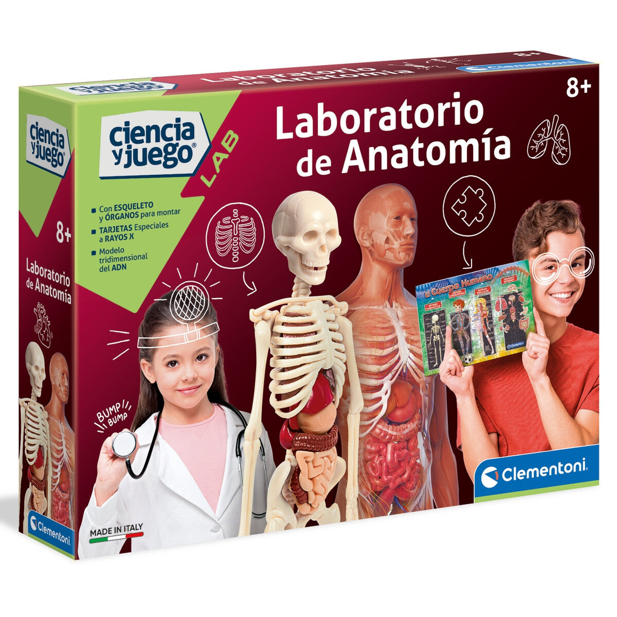 Juego de Caja Laboratorio Clementoni Anatomía Humana 