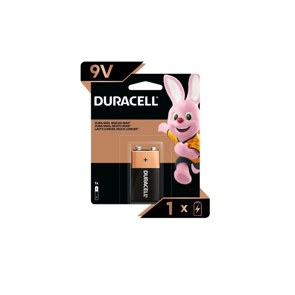 DURACELL PILA CUAD. P/BATERIA 9V 12PQ/X1