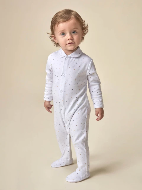 Pijama Print Estrellas Blanco Optico