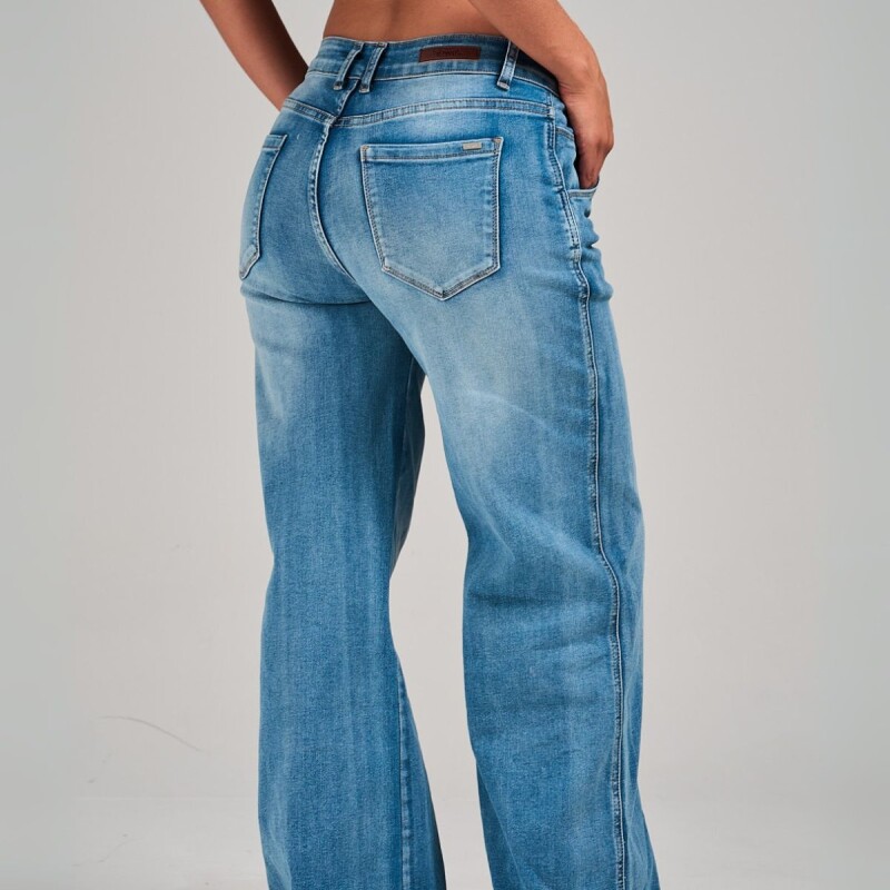 Jean Wide Leg CAMILA Med Blue