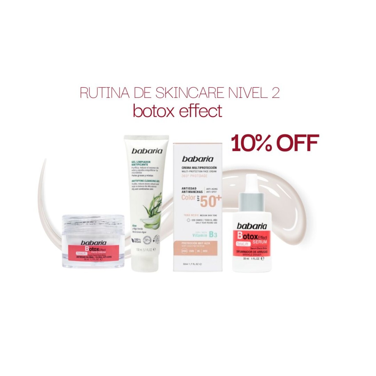 Rutina de skincare NIVEL 2 - Botox 