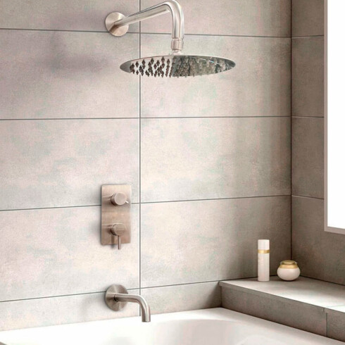 JUEGO COMPLETO DE GRIFERIA MONOCOMANDO DE BAÑO. INCLUYE LAVATORIO ALTO, DUCHA EMBUTIDA Y DUCHA HIGIENICA AQUALIA SERIE VISEU 000