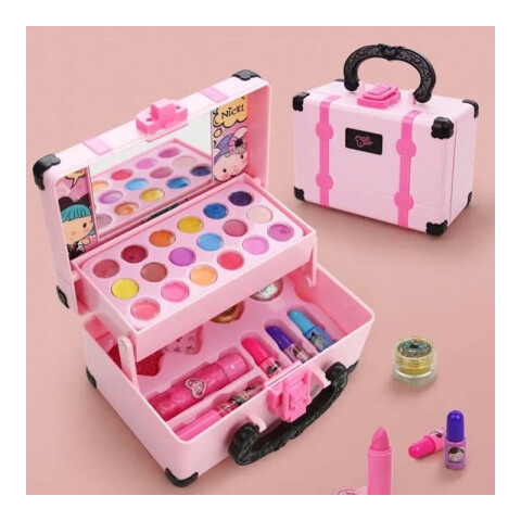 3x2 Set de maquillaje valija dos pisos para niñas 3x2 Set De Maquillaje Valija Dos Pisos Para Niñas
