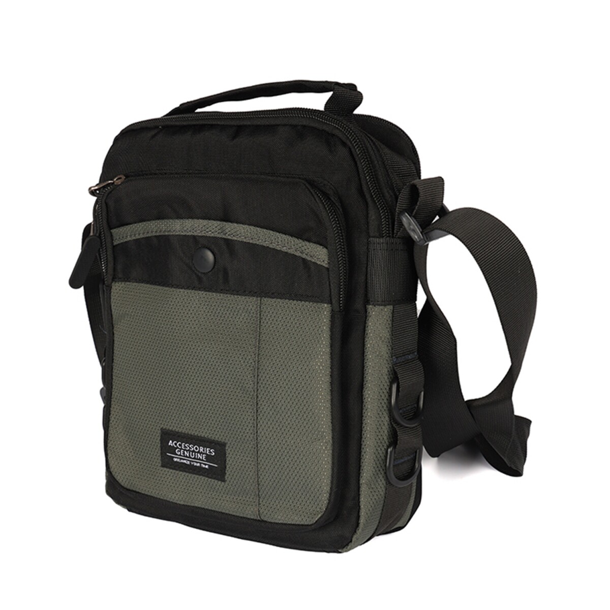 Morral en Nylon Canva Rory 24x20x11cm - Gris 