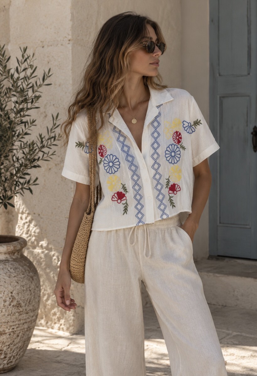 Camisa Sunrise PRE VENTA - blanca 