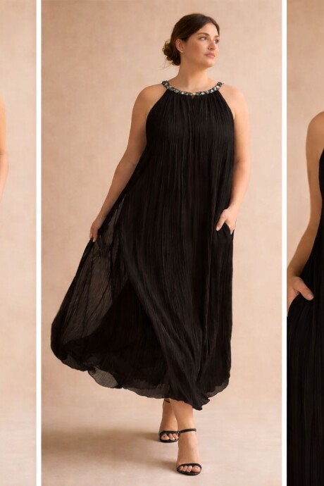 VESTIDO MAXINE Negro