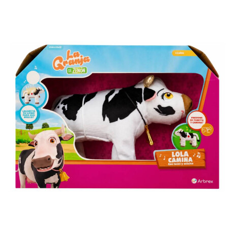 Vaca Lola Interactiva La Granja de Zenón Camina, Canta y se Ilumina
