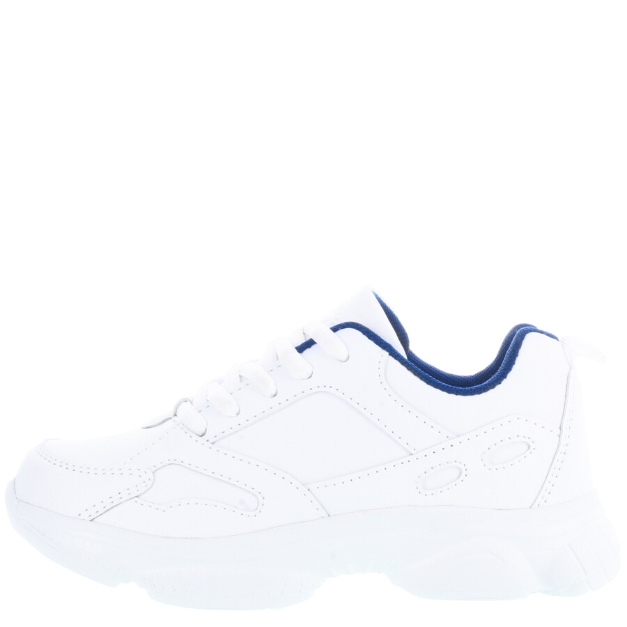 Championes Infantiles Push ARTI con forro en contraste Blanco - Azul Marino