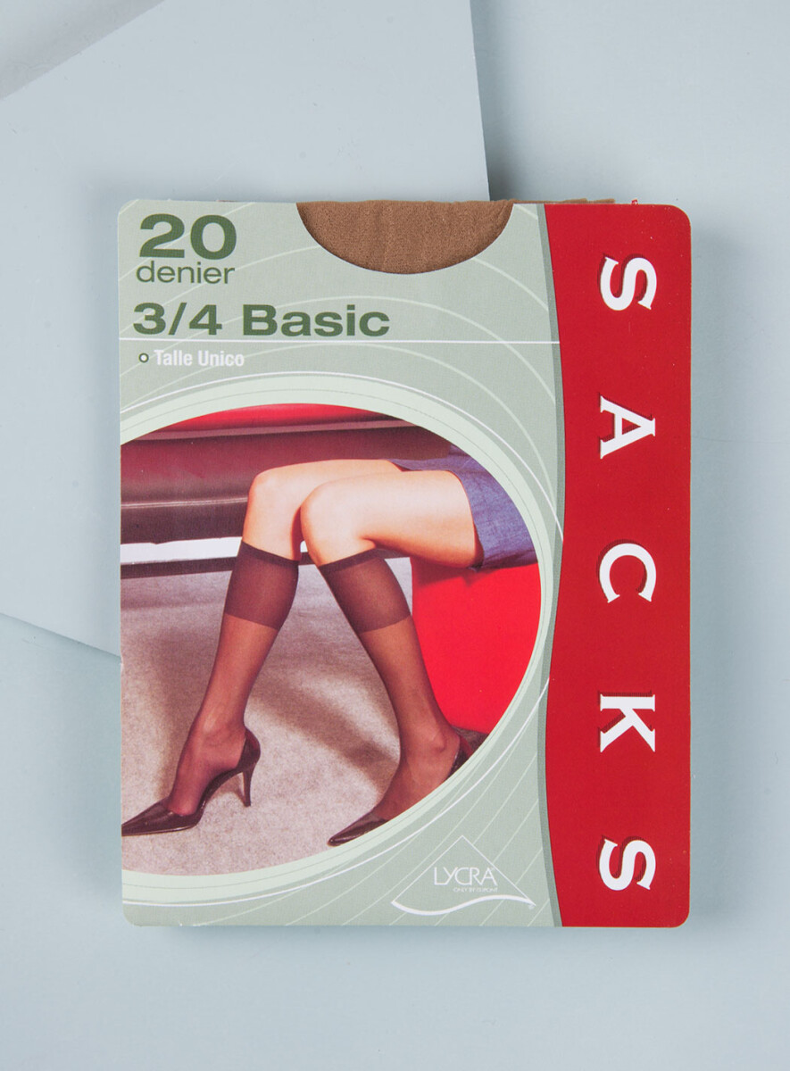 Medias 3/4 de lycra para pantalôn - Tostados 