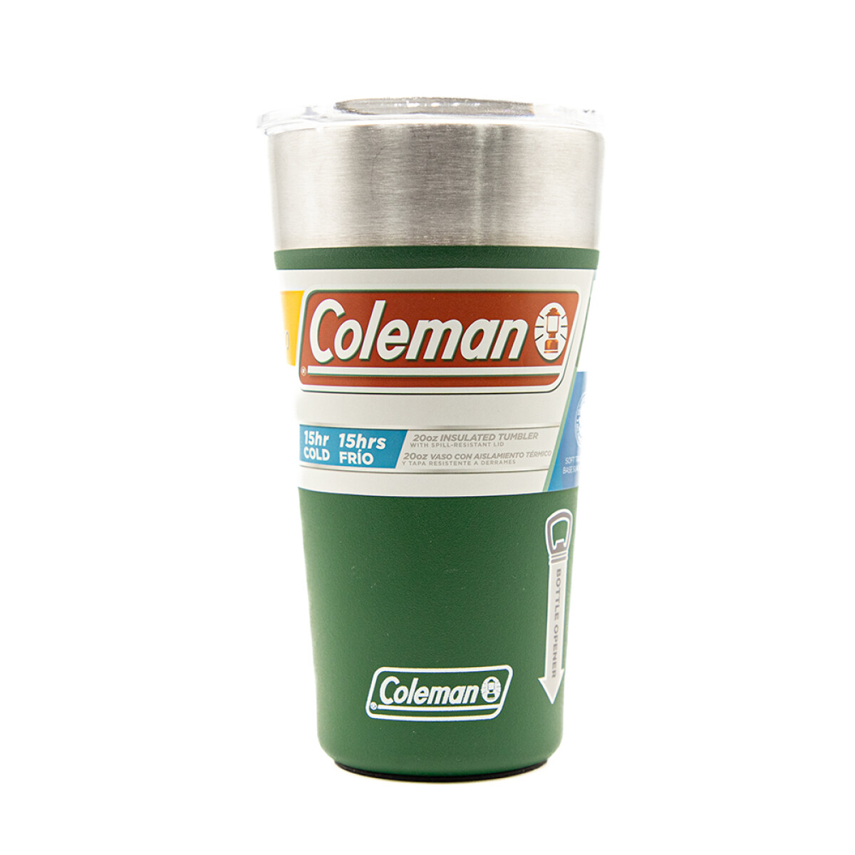 COLEMAN VASO CON TAPA Y ABRIDOR - VERDE OSCURO 
