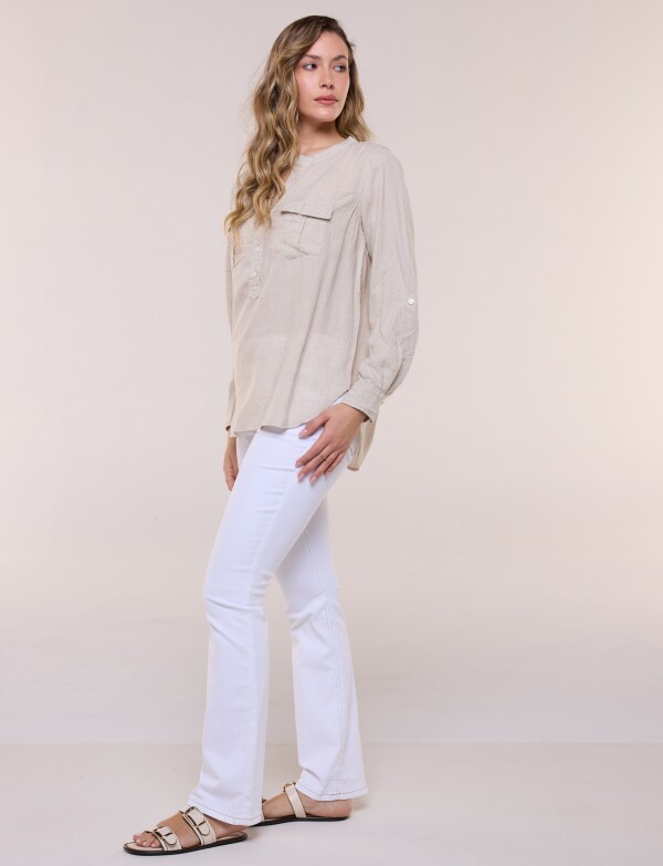 Blusa Lino BEIGE