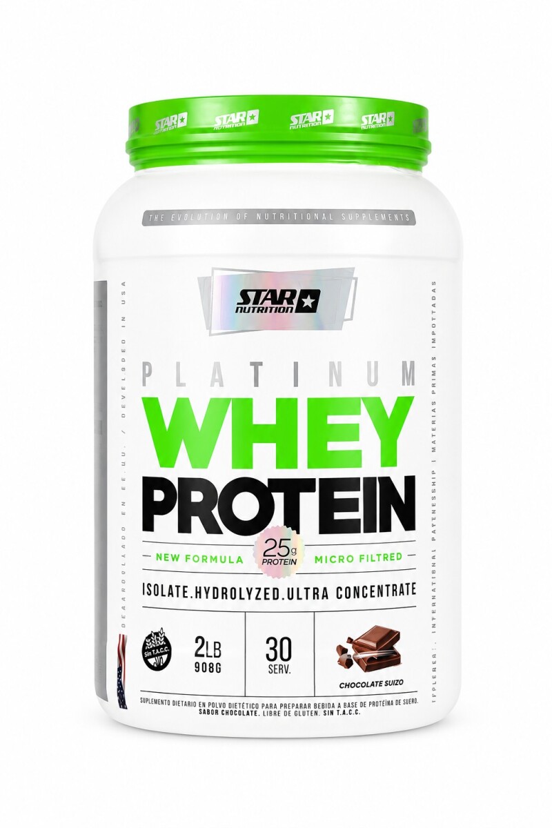 Platinum Whey Protein Chocolate 2 lb Star Nutrition 