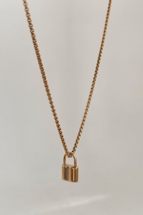 COLLAR LOCK ROCK GOLD