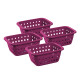 Set x4 Cesto pequeño 1,4 lts VIOLETA