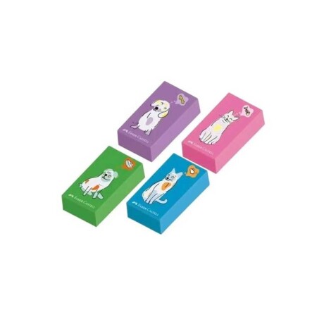 Goma de Borrar Faber Castell x 24 Pets