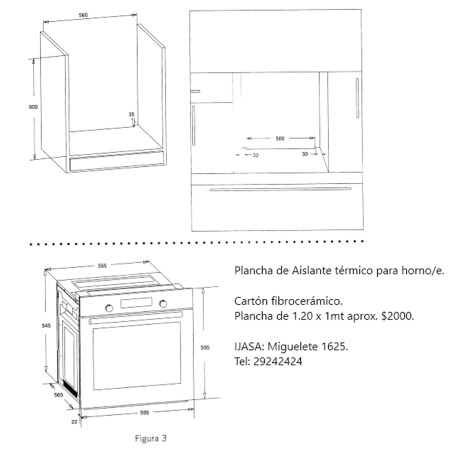 Horno de Empotrar James 56 Lts. HEE-BKD G2 Negro Horno de Empotrar James 56 Lts. HEE-BKD G2 Negro