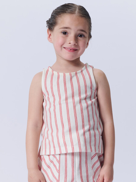 Musculosa tejida Roja