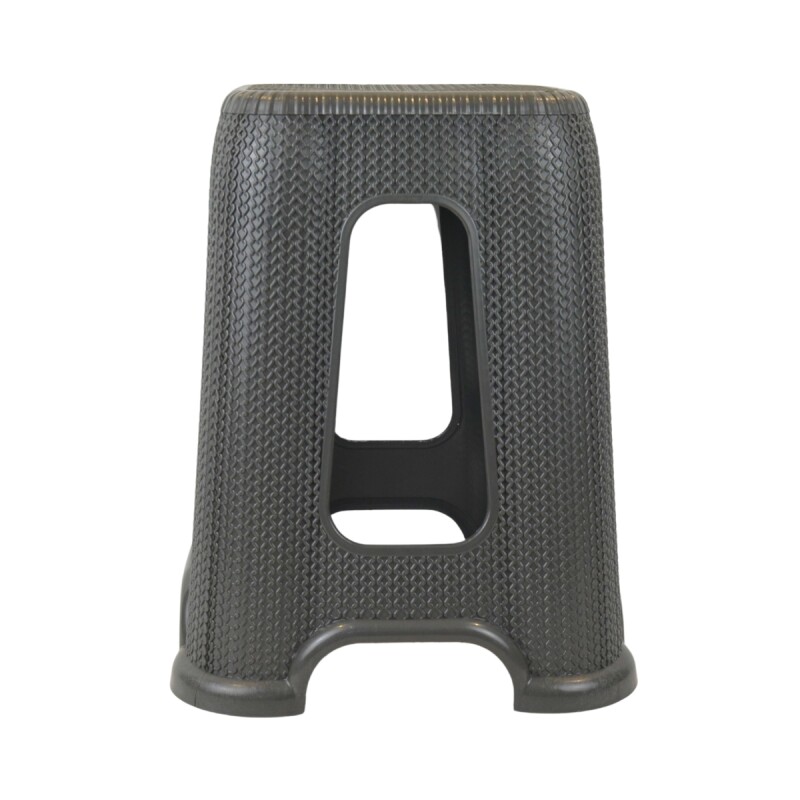 Set x4 Banquetas simil ratán GRIS OSCURO