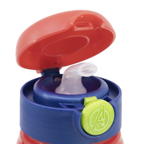 Botella Plástica Avengers con Pajita y Boton de Apertura 001