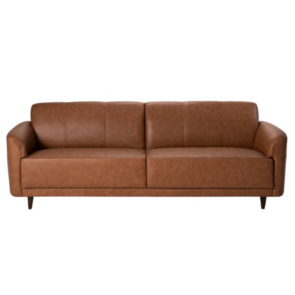 SOFA 3 CUERPOS - 100% CUERO - MODELO MARBELLA - COLOR MARRON CLARO SOFA 3 CUERPOS - 100% CUERO - MODELO MARBELLA - COLOR MARRON CLARO