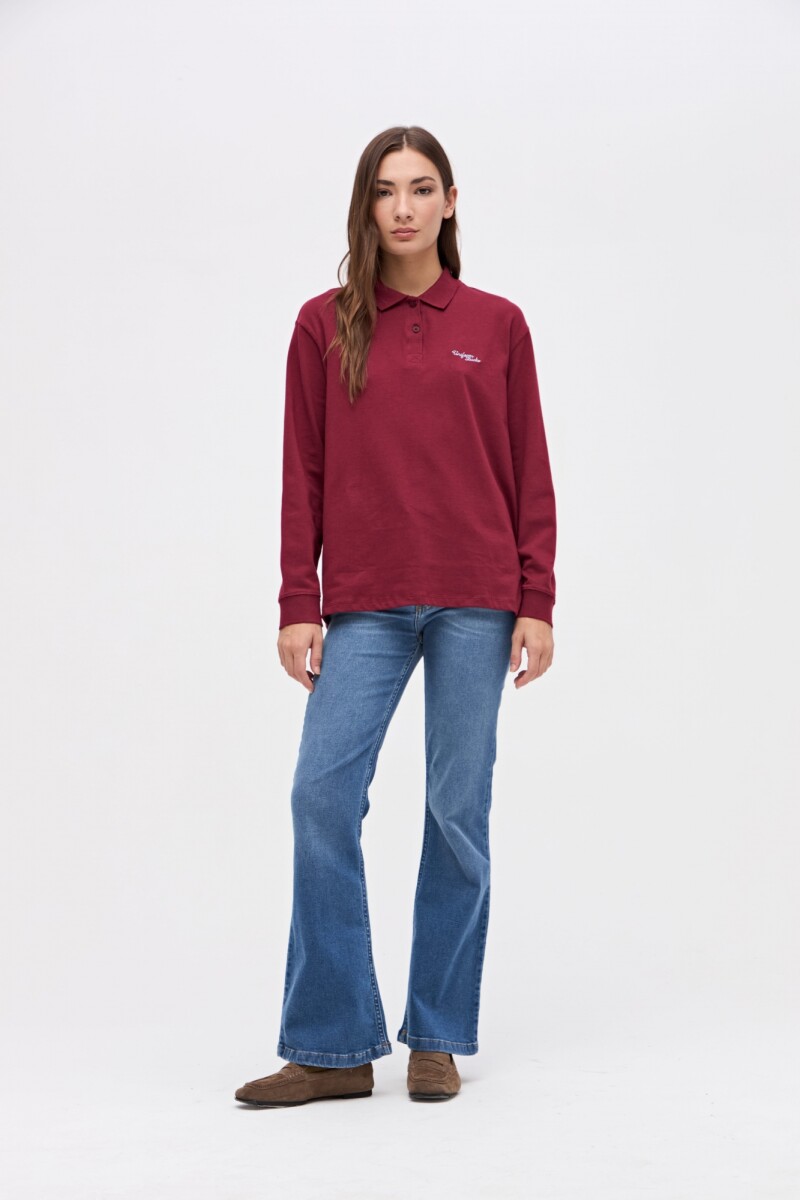 Remera polo Belia - Bordo 