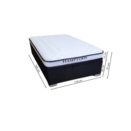 Sommier Baul Plaza Y Media - Colchon Hamptons Hybrid Memory Foam Sommier Baul Plaza Y Media - Colchon Hamptons Hybrid Memory Foam