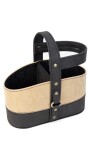 POSA TERMO SIRIO ENGRASADO NEGRO CON BEIGE