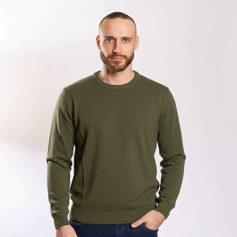 SNAKE SWEATER OLIVE