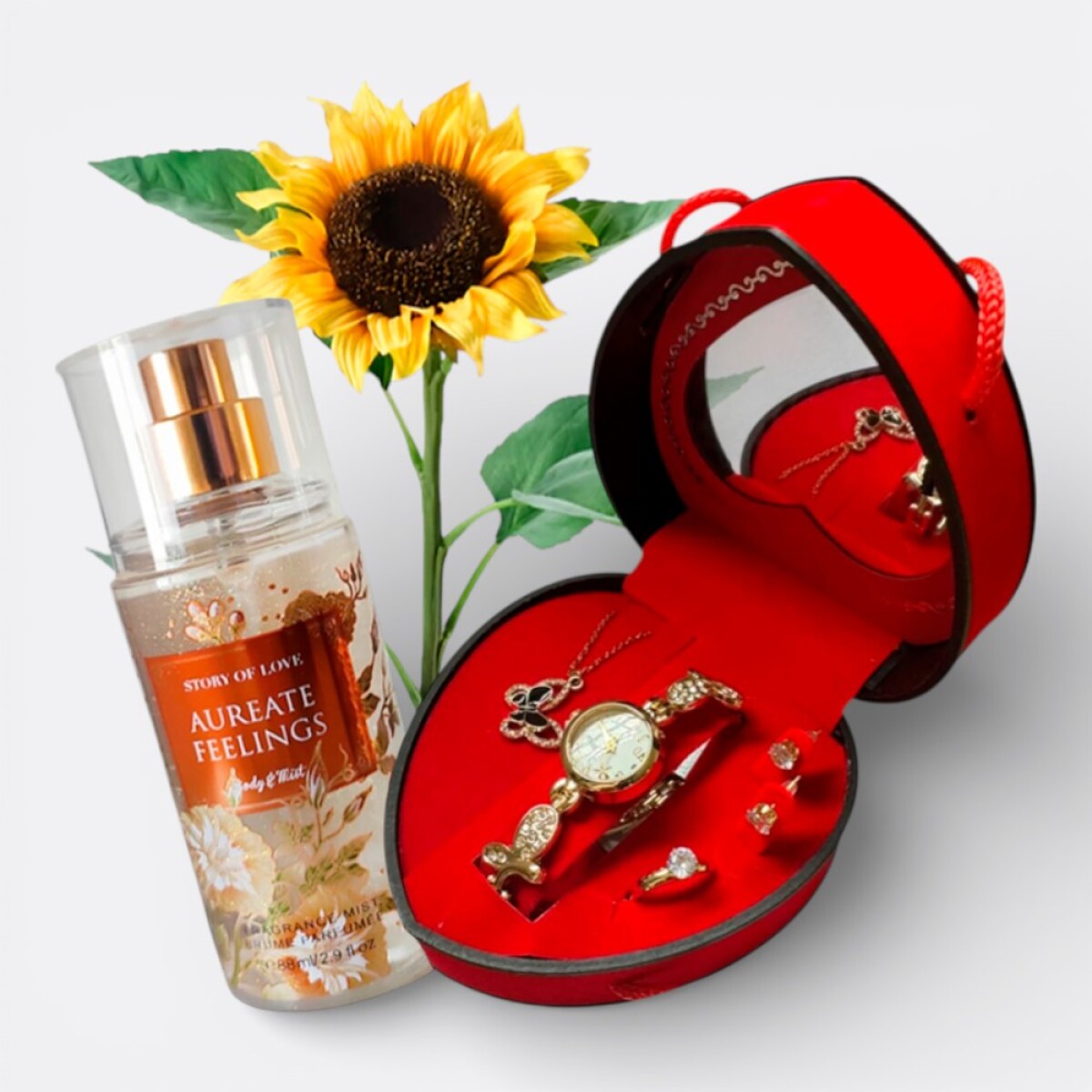 Combo San Valentín Set De Reloj + Body Splash + Grisol 