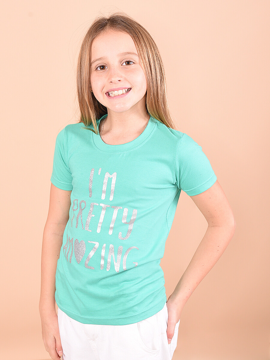 REMERA I´M PRETTY AMAZING - VERDE 