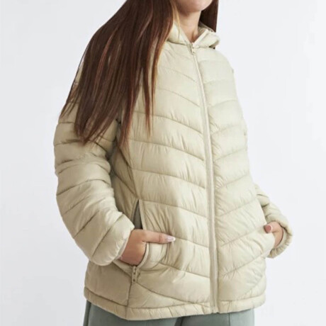 Campera Dama Inflada North Sails N+ Excelente Abrigo Beige