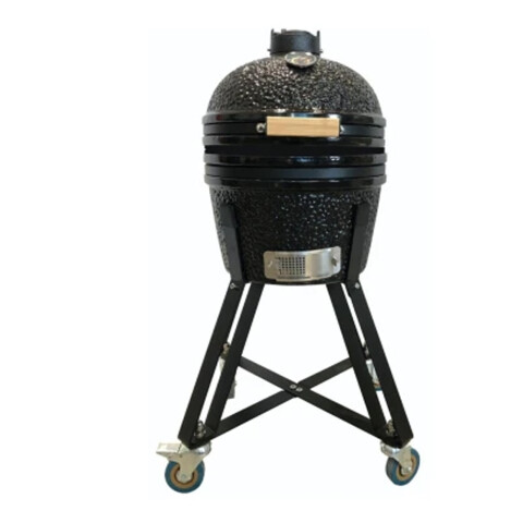 Horno Kamado A Carbón Cerámica Refractaria Parrilla 33cm PARRILLA FIRE KING KAMADO 16" NEGRO FT16