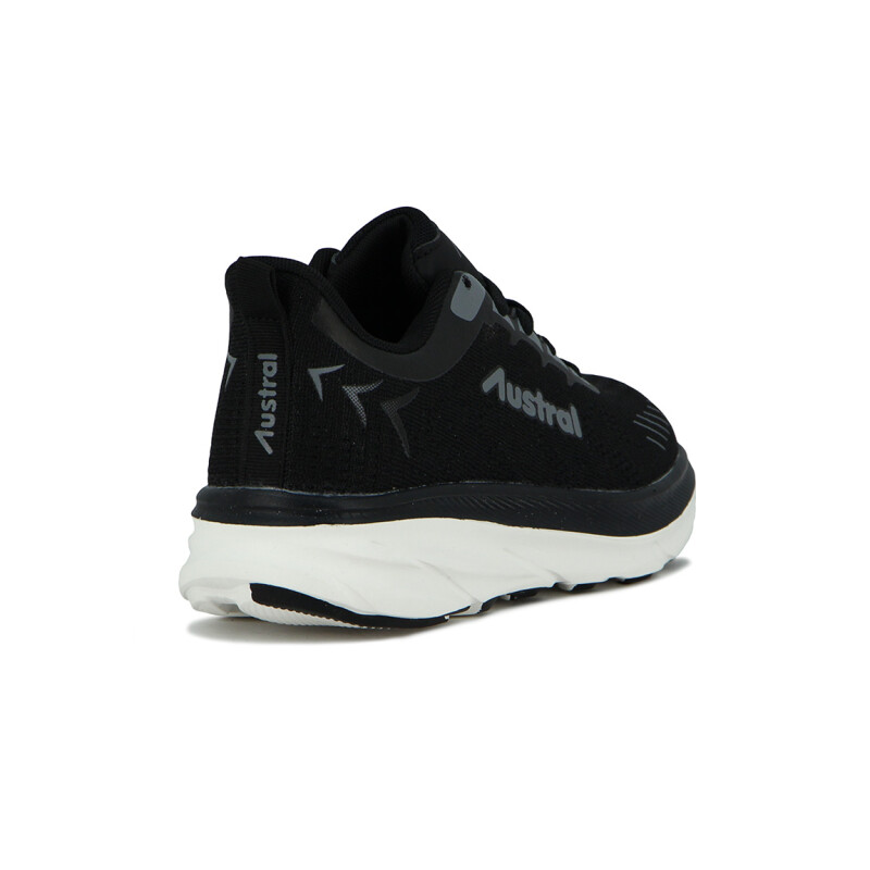 Austral Champion Kid D Teen Running - Negro/Blanco Negro-Blanco