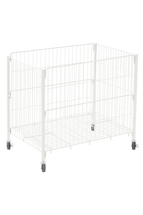 Canasto Exhibidor Mesa De Ofertas Con Ruedas Blanco Canasto Exhibidor Mesa De Ofertas Con Ruedas Blanco