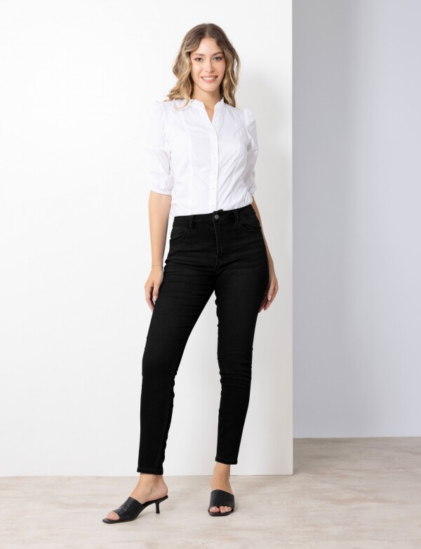 Pantalon Skinny NEGRO