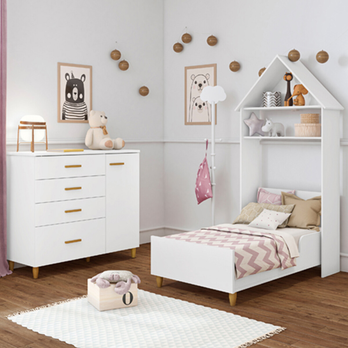 Casita/Respaldo Multifunción 