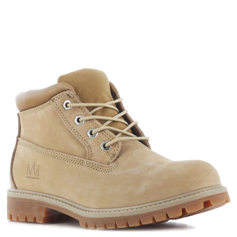 Bota de Mujer Miss Carol Acordonado Beige Claro
