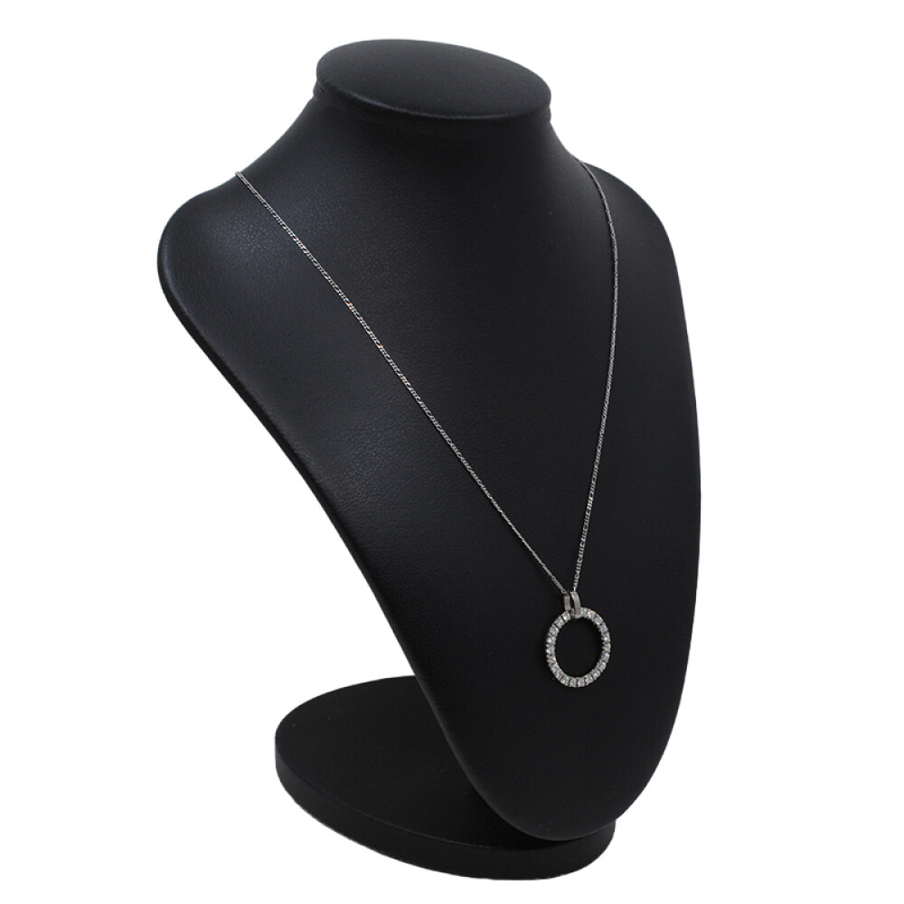 Colgante oro 18k blanco y brillantes Colgante oro 18k blanco y brillantes