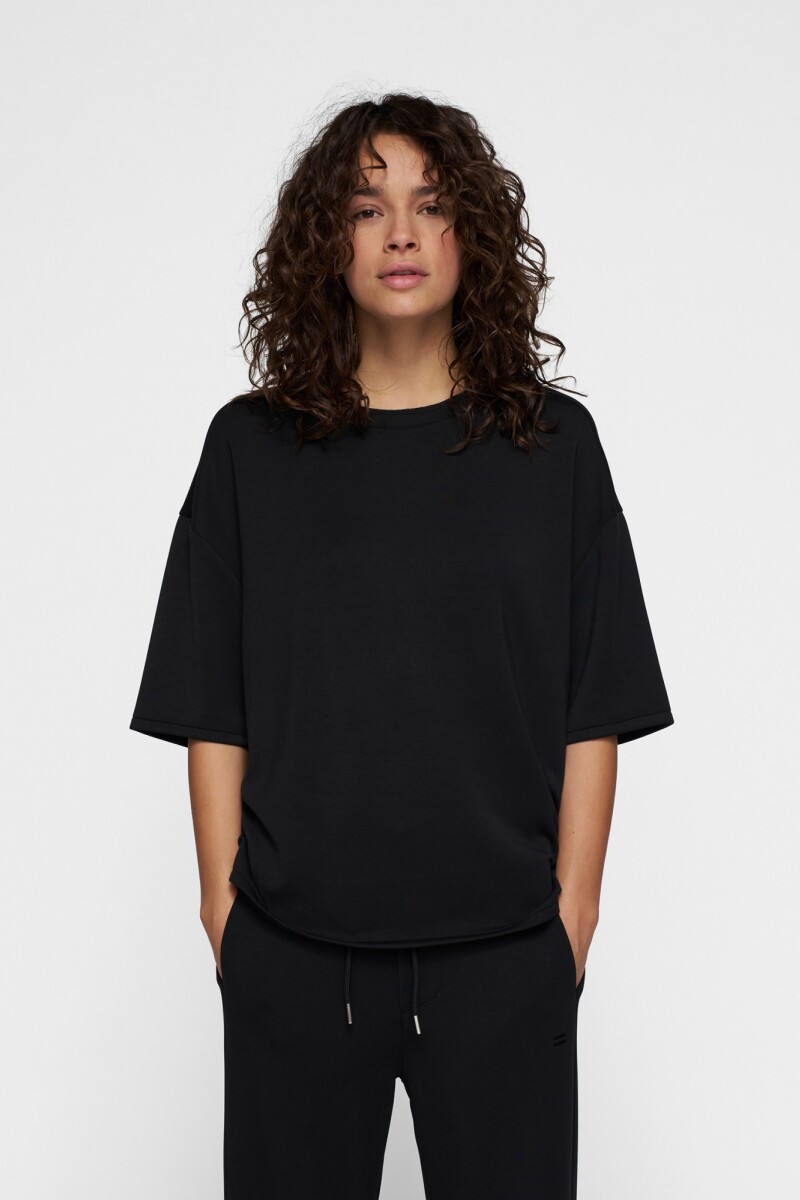 Camiseta scuba Negro