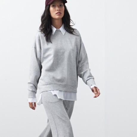 BUZO MERCADER Gris Melange