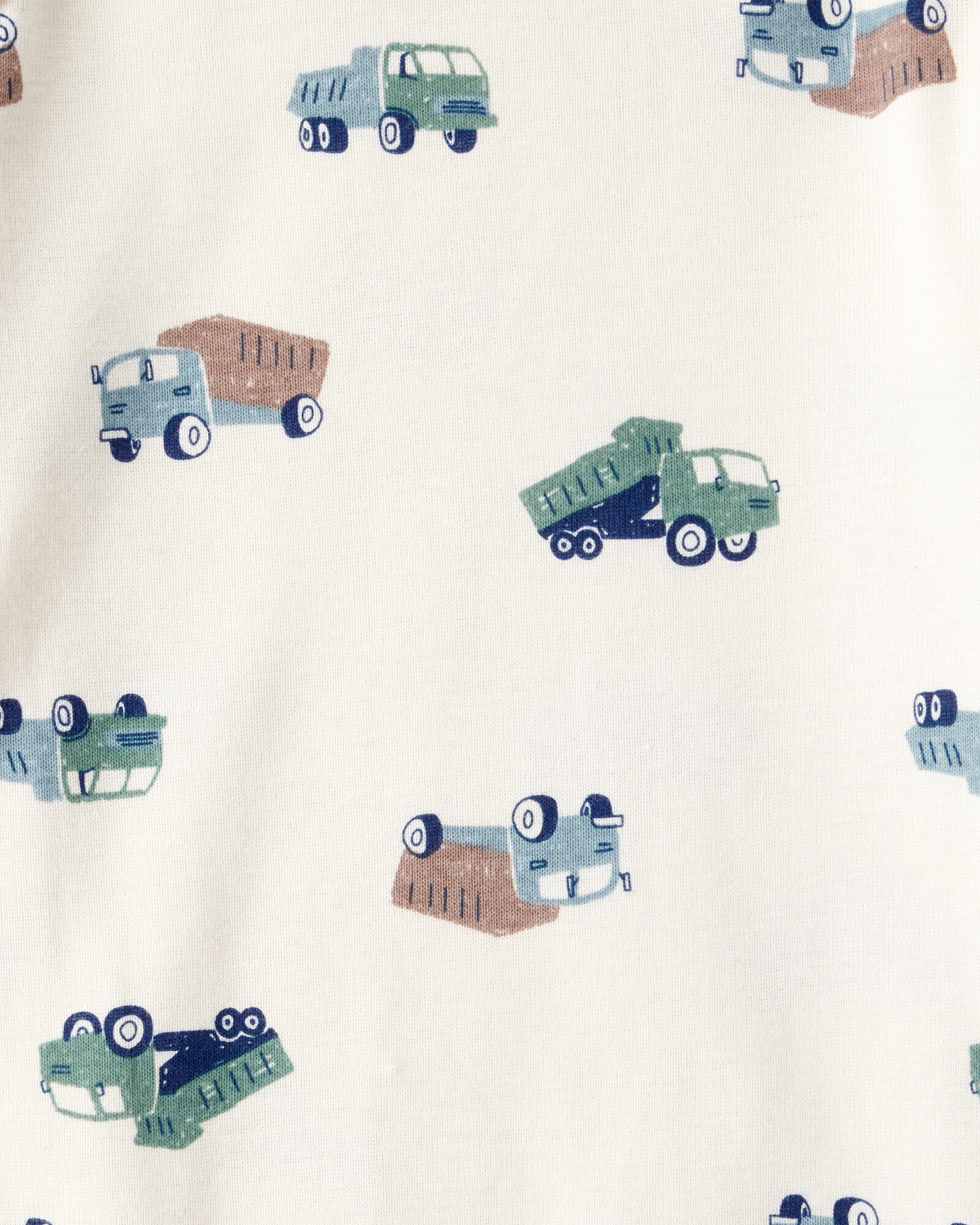 Set tres piezas, campera y pantalón de micropolar más body, diseño camiones Sin color