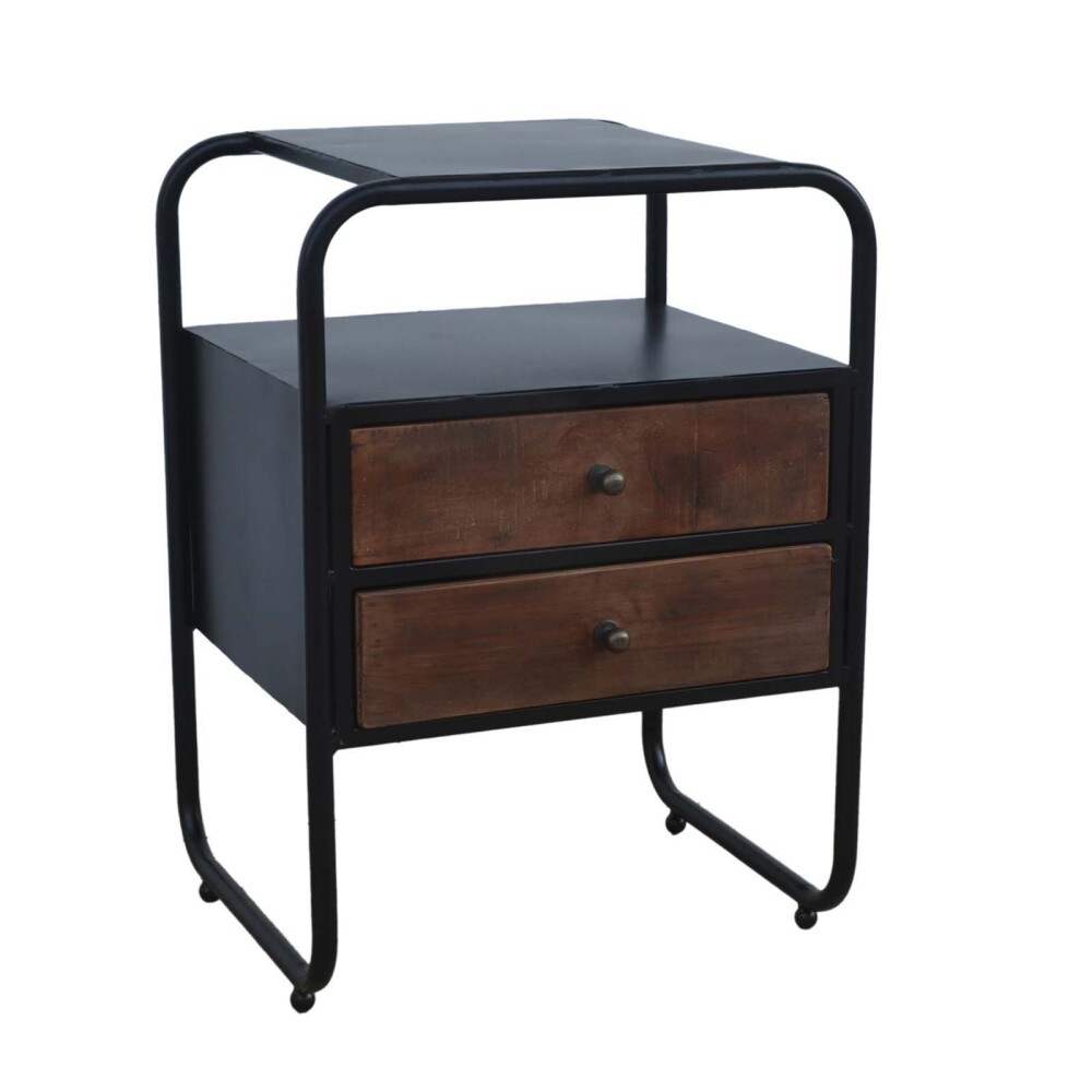 MESA DE LUZ MADERA NEGRO ANIELI