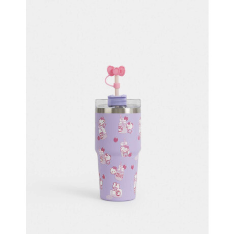 Vaso Metálico ''hello Kitty'' Violeta Lila