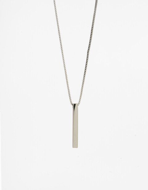 Collares Cortos Metal Collar Para Hombres De Acero Cadena Gruesa - Plateado